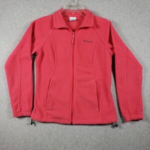 Columbia Coral Benton Springs Fleece Jacket M Gorpcore Granola Girl Full Zip